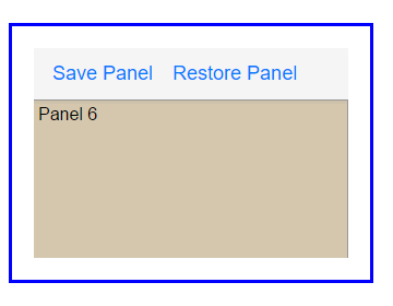 A UX with Panel Cards inside a div tag.